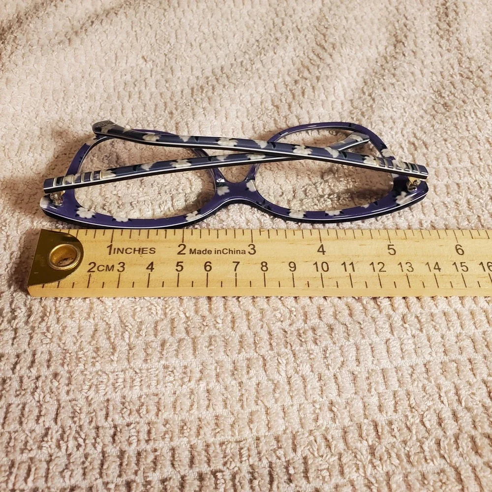 Draper James DJ7003 Indigo Floral Cat Eye Eyeglass Frames only 56-15-140 Womens